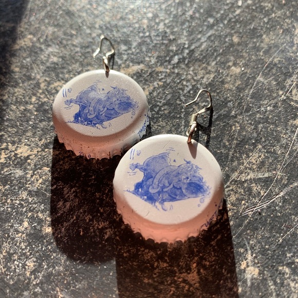 4/$25 Bottle cap earrings!!! - Picture 3 of 3